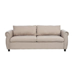 Canapé-lit gigogne 205 cm avec matelas en mousse – Style rétro