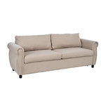 Canapé-lit gigogne 205 cm avec matelas en mousse – Style rétro