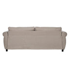 Canapé-lit gigogne 205 cm avec matelas en mousse – Style rétro