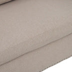 Canapé-lit gigogne 205 cm avec matelas en mousse – Style rétro
