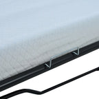 Canapé-lit gigogne 205 cm avec matelas en mousse – Style rétro