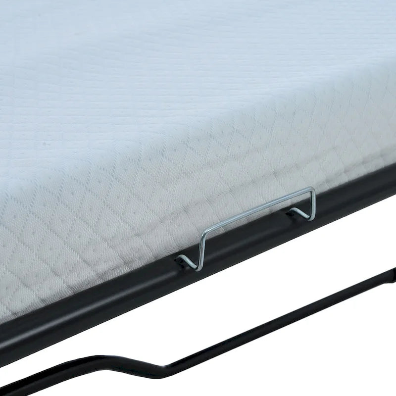 Canapé-lit gigogne 205 cm avec matelas en mousse – Style rétro