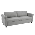 Canapé-lit gigogne 205 cm avec matelas en mousse – Style rétro