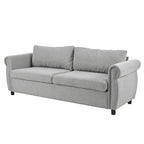 Canapé-lit gigogne 205 cm avec matelas en mousse – Style rétro