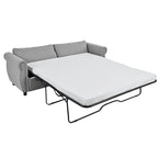 Canapé-lit gigogne 205 cm avec matelas en mousse – Style rétro