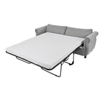 Canapé-lit gigogne 205 cm avec matelas en mousse – Style rétro