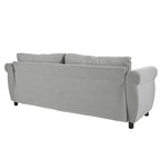 Canapé-lit gigogne 205 cm avec matelas en mousse – Style rétro