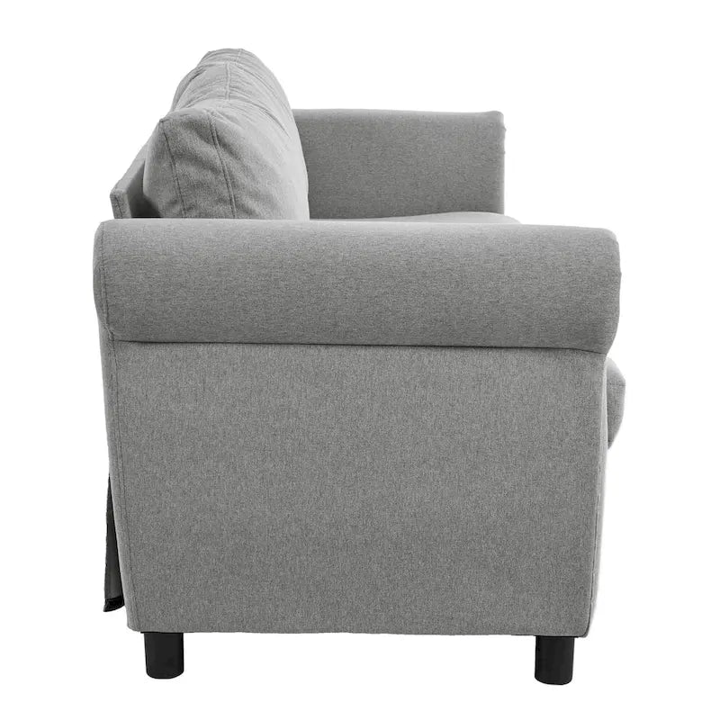 Canapé-lit gigogne 205 cm avec matelas en mousse – Style rétro