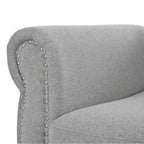 Canapé-lit gigogne 205 cm avec matelas en mousse – Style rétro