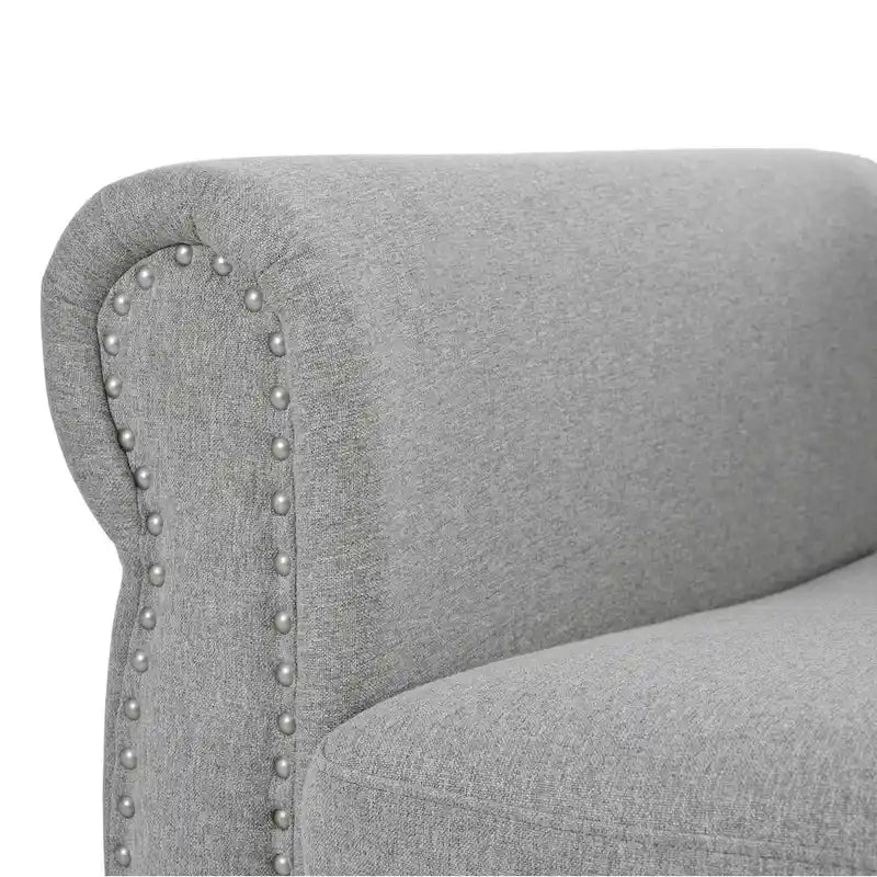 Canapé-lit gigogne 205 cm avec matelas en mousse – Style rétro