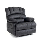 Fauteuil inclinable manuel surdimensionné en tissu pour salon, réglable, avec levier latéral