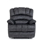 Fauteuil inclinable manuel surdimensionné en tissu pour salon, réglable, avec levier latéral