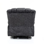 Fauteuil inclinable manuel surdimensionné en tissu pour salon, réglable, avec levier latéral