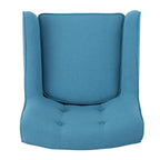Fauteuil d'appoint moderne en velours capitonné de 25 po avec pieds épingles