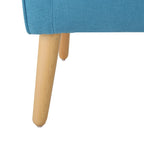 Fauteuil d'appoint moderne en velours capitonné de 25 po avec pieds épingles