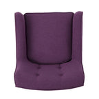 Fauteuil d'appoint moderne en velours capitonné de 25 po avec pieds épingles
