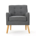 Fauteuil d'appoint moderne en velours capitonné de 25 po avec pieds épingles