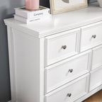 Commode horizontale moderne de ferme à 7 tiroirs, meuble de rangement pour vêtements, tiroirs de rangement pour le salon