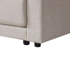 Canapé d'angle en chenille 4 places de 315 cm avec console de rangement - Style moderne