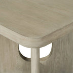 Table à manger carrée en bois massif de 54 pouces, hauteur comptoir - Style moderne