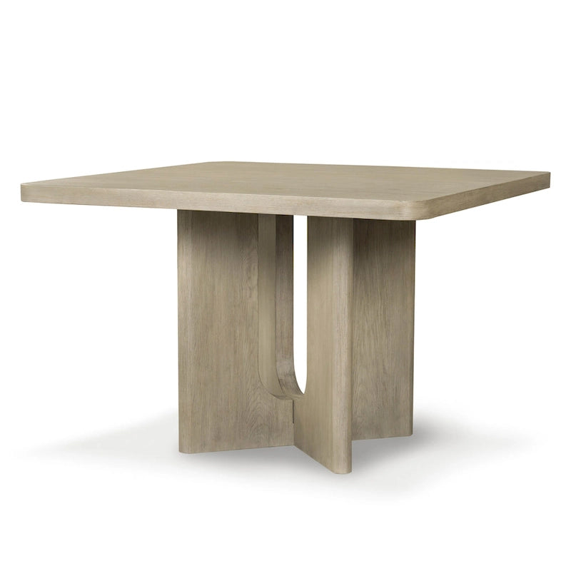 Table à manger carrée en bois massif de 54 pouces, hauteur comptoir - Style moderne