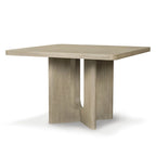 Table à manger carrée en bois massif de 54 pouces, hauteur comptoir - Style moderne