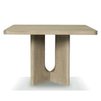 Table à manger carrée en bois massif de 54 pouces, hauteur comptoir - Style moderne