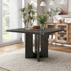 Table à manger carrée en bois massif de 54 pouces, hauteur comptoir - Style moderne