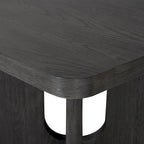 Table à manger carrée en bois massif de 54 pouces, hauteur comptoir - Style moderne