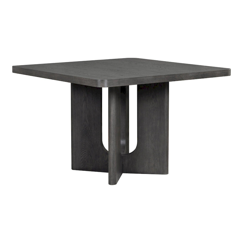 Table à manger carrée en bois massif de 54 pouces, hauteur comptoir - Style moderne