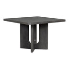Table à manger carrée en bois massif de 54 pouces, hauteur comptoir - Style moderne