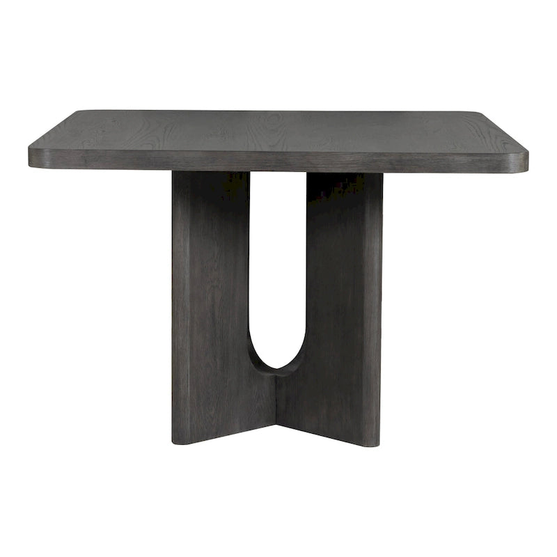 Table à manger carrée en bois massif de 54 pouces, hauteur comptoir - Style moderne