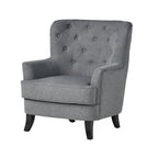 Fauteuil club en tissu capitonné - Fauteuil d'appoint capitonné pour salon