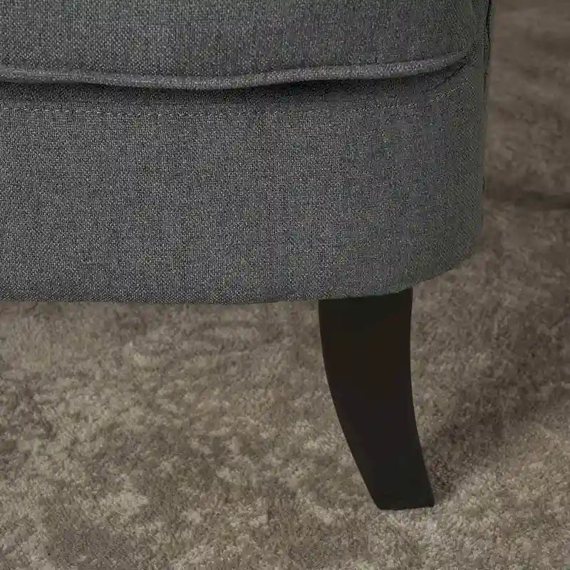 Fauteuil club en tissu capitonné - Fauteuil d'appoint capitonné pour salon