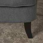 Fauteuil club en tissu capitonné - Fauteuil d'appoint capitonné pour salon