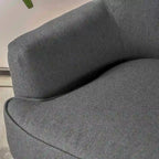 Fauteuil club en tissu capitonné - Fauteuil d'appoint capitonné pour salon