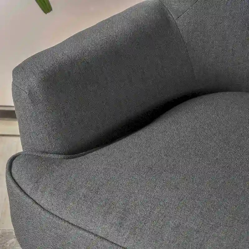 Fauteuil club en tissu capitonné - Fauteuil d'appoint capitonné pour salon