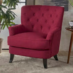 Fauteuil club en tissu capitonné - Fauteuil d'appoint capitonné pour salon