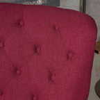 Fauteuil club en tissu capitonné - Fauteuil d'appoint capitonné pour salon