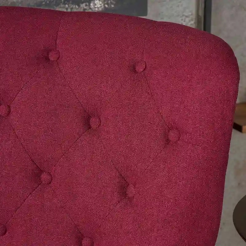 Fauteuil club en tissu capitonné - Fauteuil d'appoint capitonné pour salon