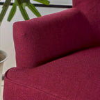 Fauteuil club en tissu capitonné - Fauteuil d'appoint capitonné pour salon