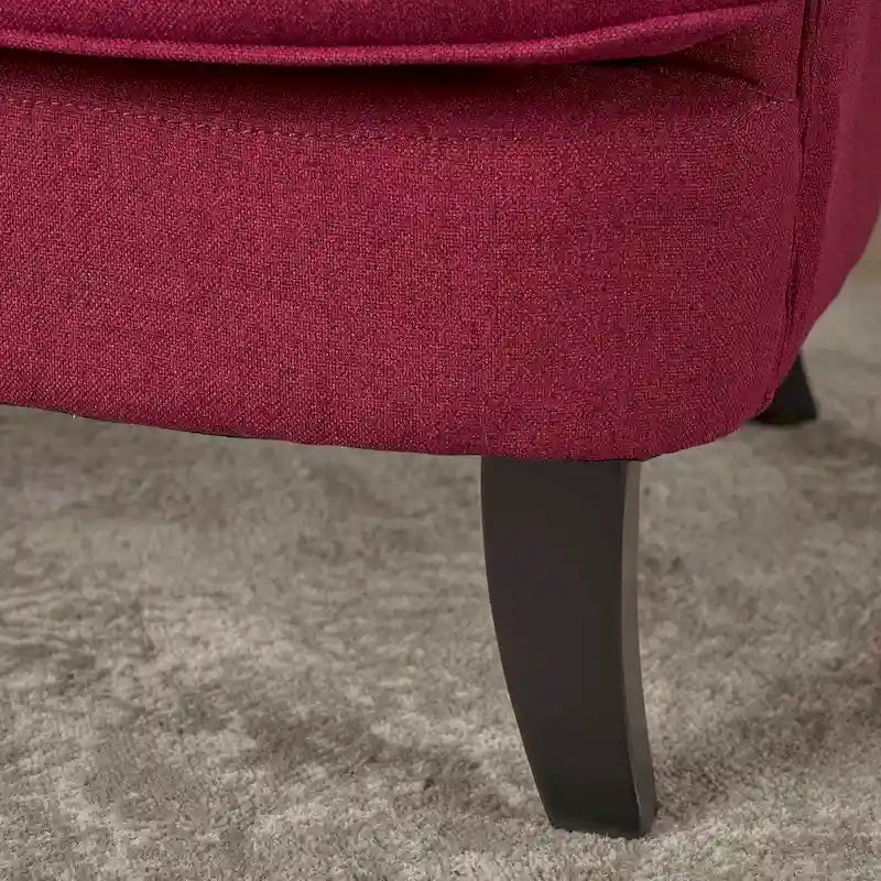 Fauteuil club en tissu capitonné - Fauteuil d'appoint capitonné pour salon