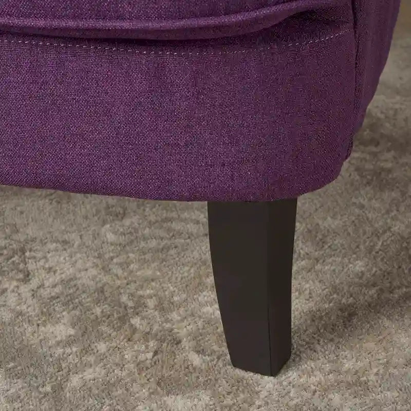 Fauteuil club en tissu capitonné - Fauteuil d'appoint capitonné pour salon