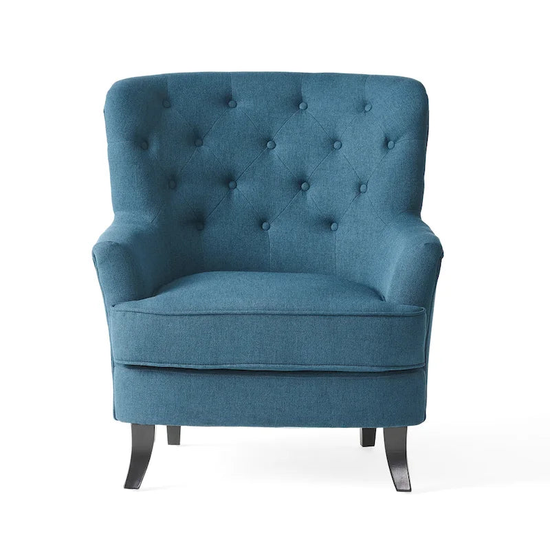 Fauteuil club en tissu capitonné - Fauteuil d'appoint capitonné pour salon