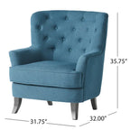 Fauteuil club en tissu capitonné - Fauteuil d'appoint capitonné pour salon