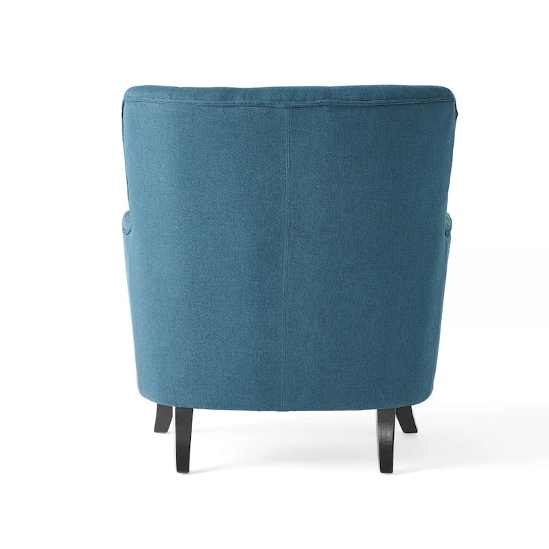 Fauteuil club en tissu capitonné - Fauteuil d'appoint capitonné pour salon