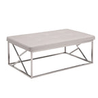 Banc d'appoint capitonné moderne en similicuir – Assise pour entrée et salon