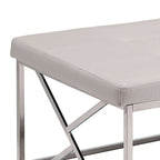 Banc d'appoint capitonné moderne en similicuir – Assise pour entrée et salon