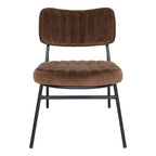 Lot de 2 fauteuils d'appoint en velours - Fauteuil rembourré moderne du milieu du siècle