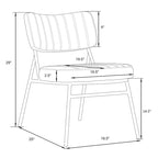 Lot de 2 fauteuils d'appoint en velours - Fauteuil rembourré moderne du milieu du siècle